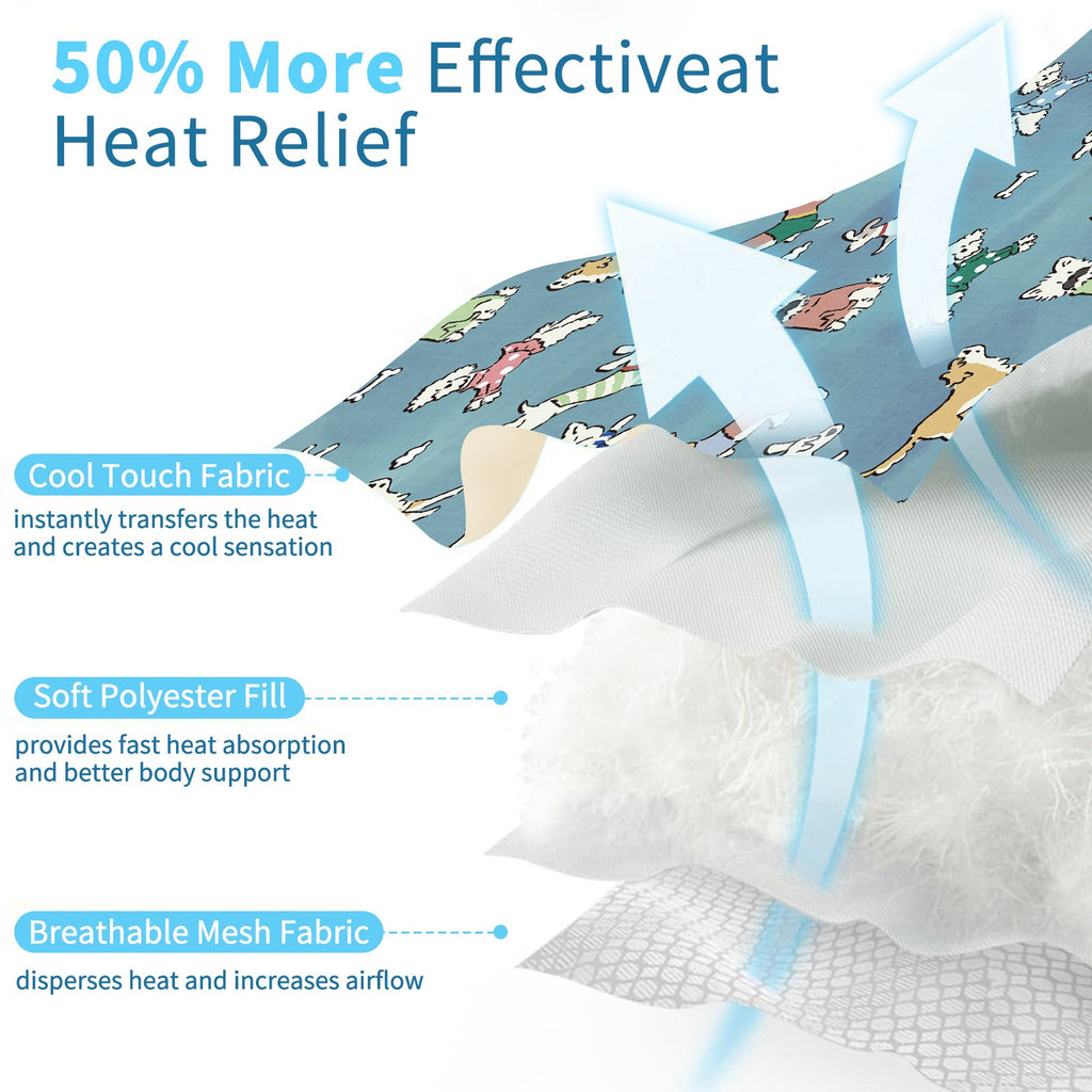 Ice Silk Cooling Dog Bed Mat