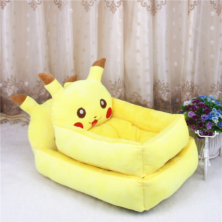 Cute Cartoon Dog Bed for Winter - Teddy & Samoyed