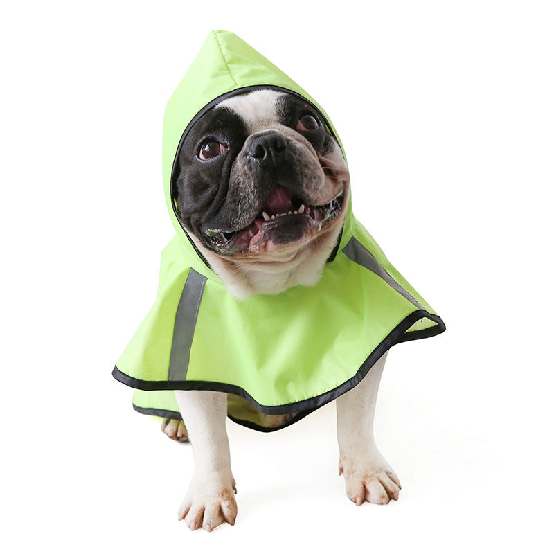 Reflective Waterproof Pet Raincoat for Medium Dogs