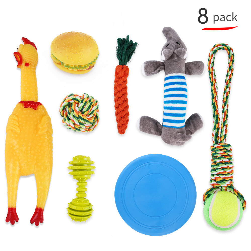 Interactive Shiba Inu Bite-Resistant Dog Toy Set