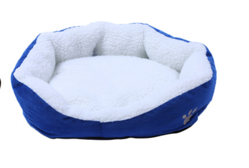 Removable Pet Bed with Warm Lamb Fleece for Dogs