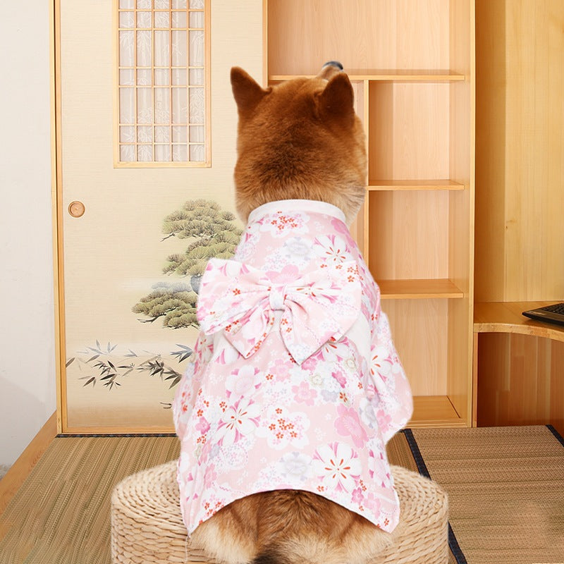 Thin Spring and Summer Kimono for Shiba Inu Dogs