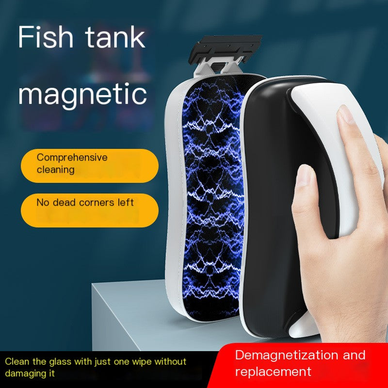 Magnetic Aquarium Cleaner with Algae Scraper Tool