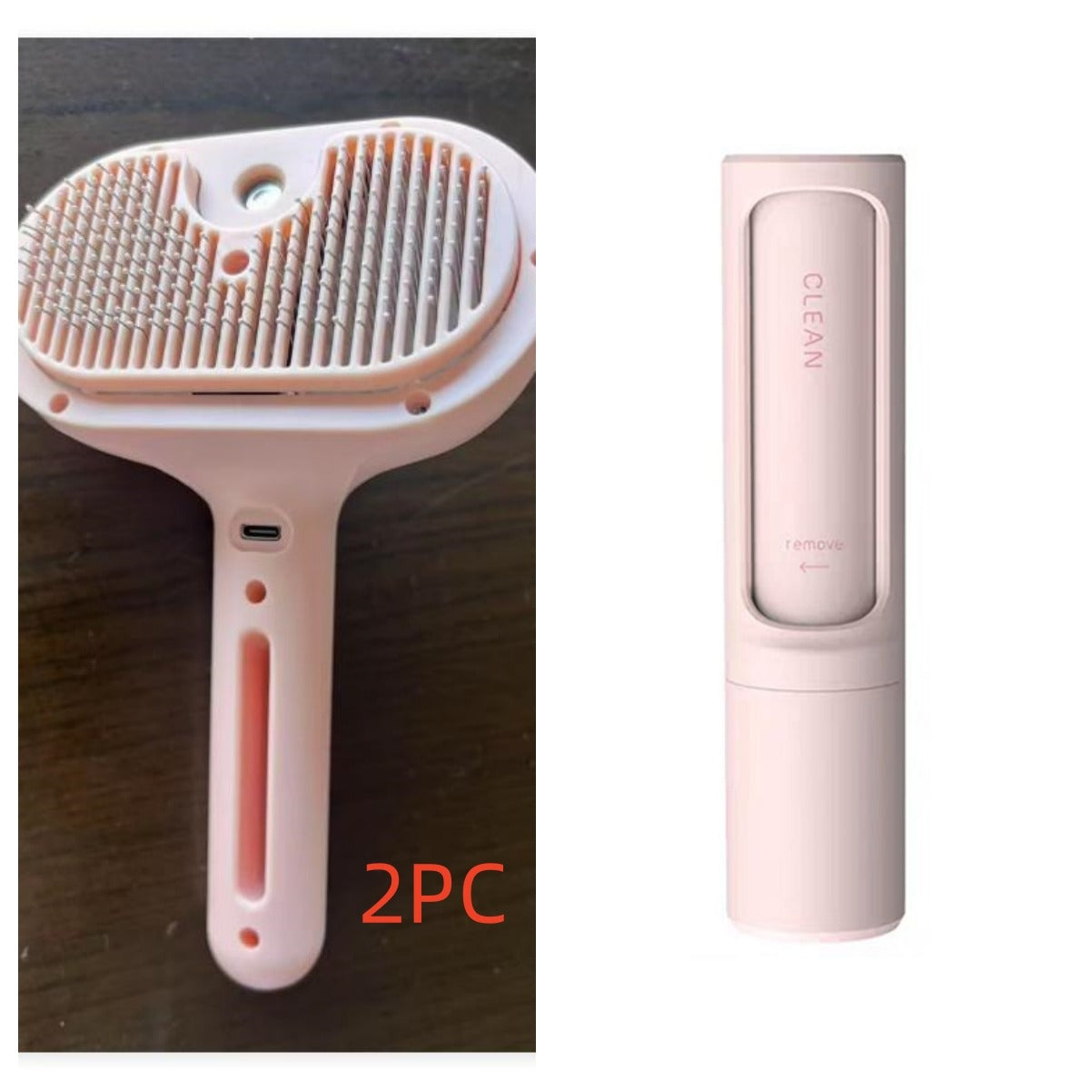 Self-Cleaning Mist Spray Pet Grooming Brush