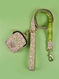 Dog Leash & Poop Bag Holder Set