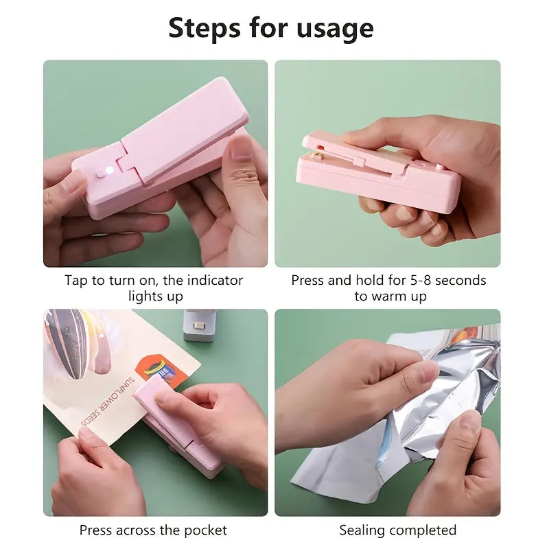 Mini USB Handheld Heat Vacuum Bag Sealer (1pc)