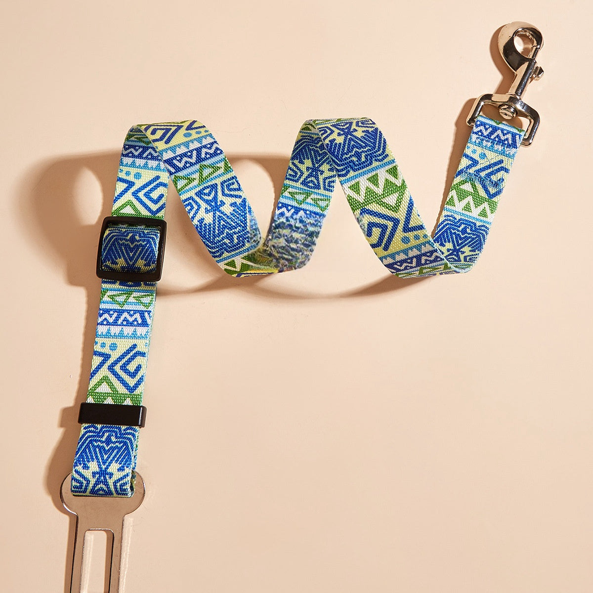 Nylon Dog Car Seat Belt with Hand Holding Rope