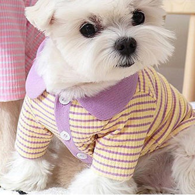 Striped Polo Shirt for Stylish Cats and Dogs