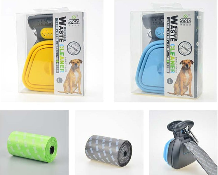 Foldable Dog Pooper Scooper with Bags