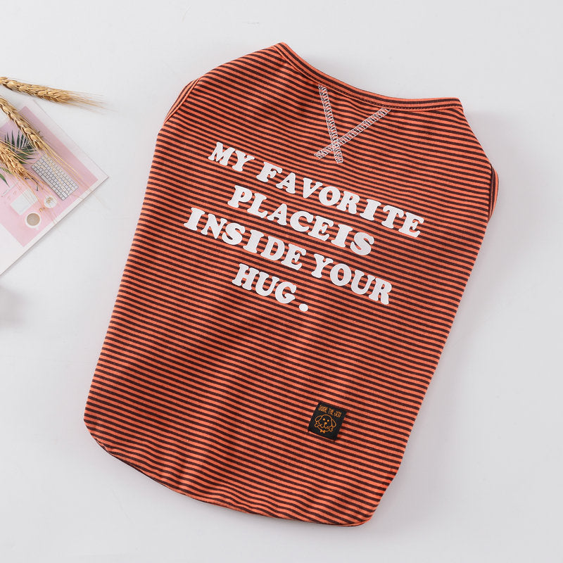 Casual Cartoon Vest and Jacket for Pets, Spring/Summer