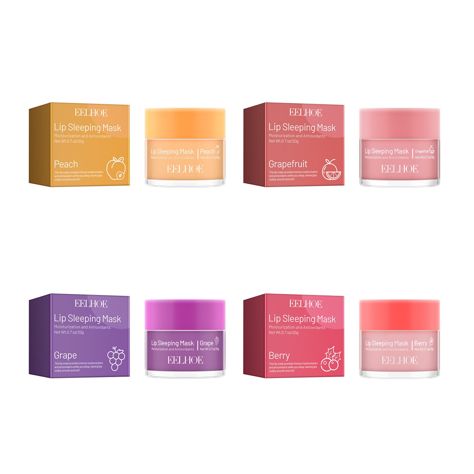 EELHOE Lip Sleeping Mask for Hydration and Exfoliation