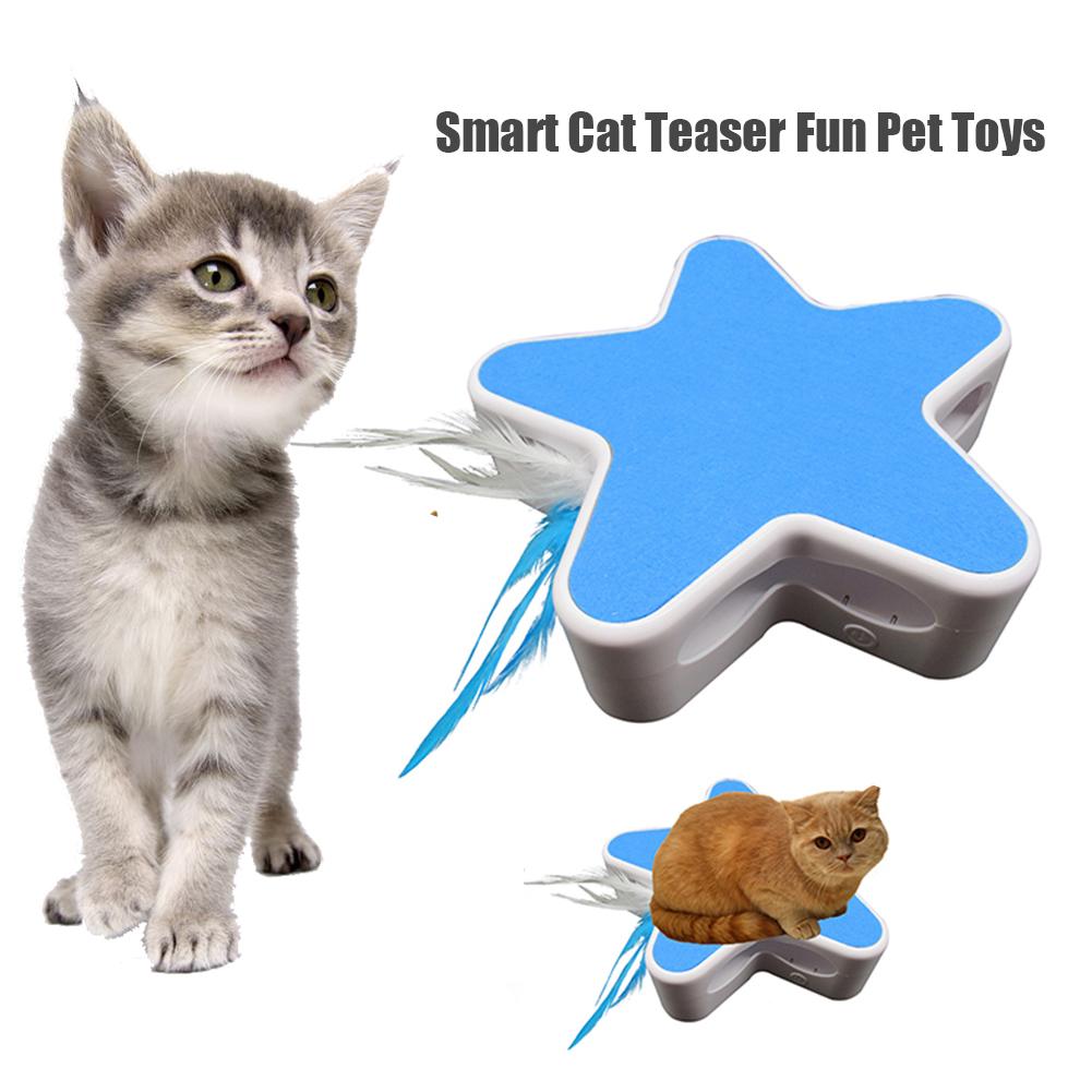 Petopia Electric Cat Toy with Feather Wand and Spinner