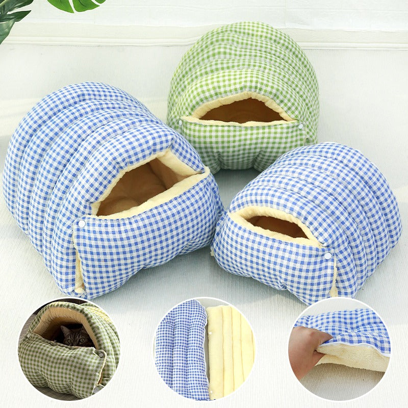 Removable Washable Enclosed Cat Bed (2 Sizes)