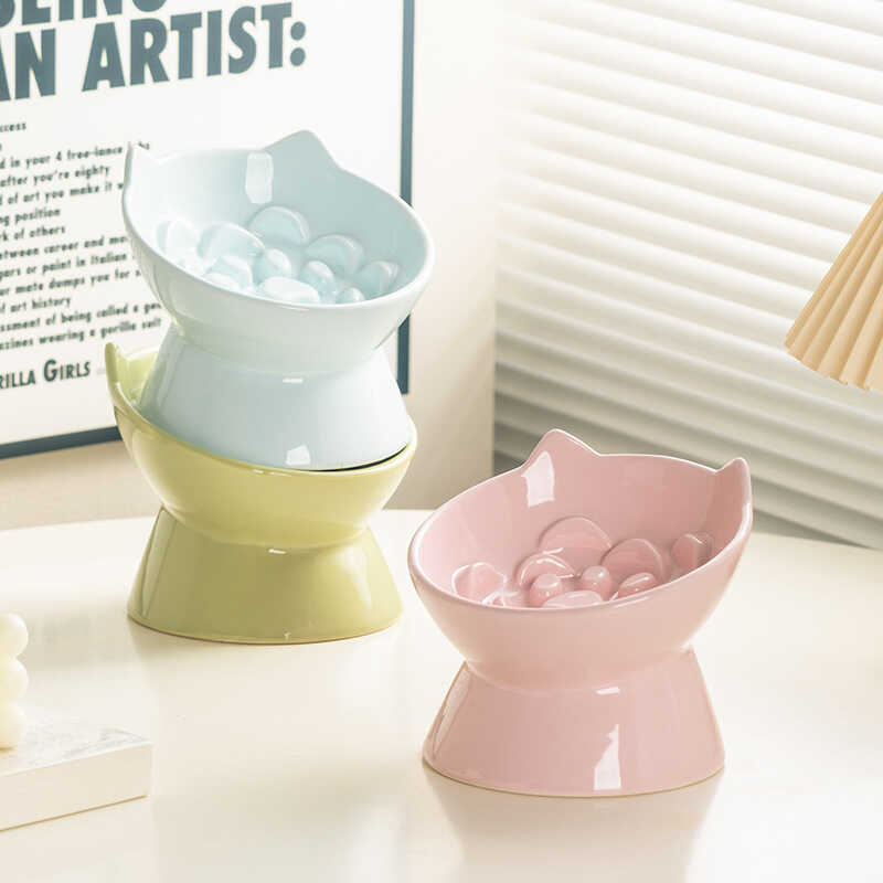 Ceramic Slow Feeder Pet Bowl