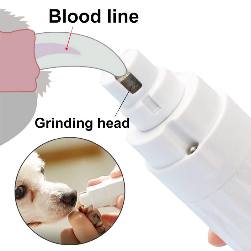Electric Pet Nail Polisher with LED Light