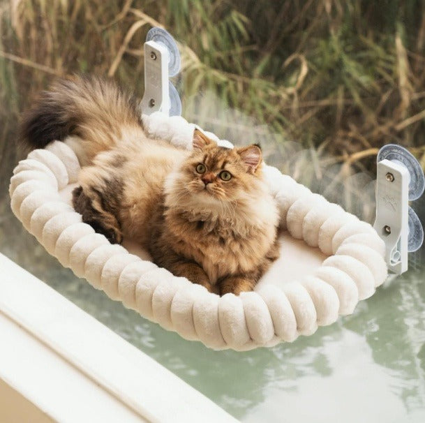 Suction-Cup Cat Hammock Window Bed