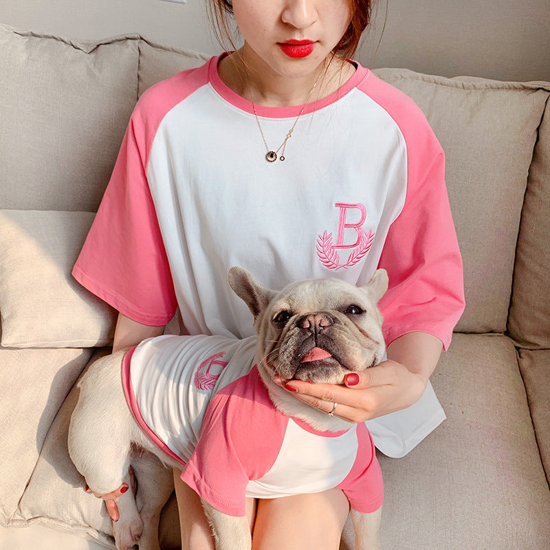 Summer Cat and Dog Outfits with Embroidered Hoodie