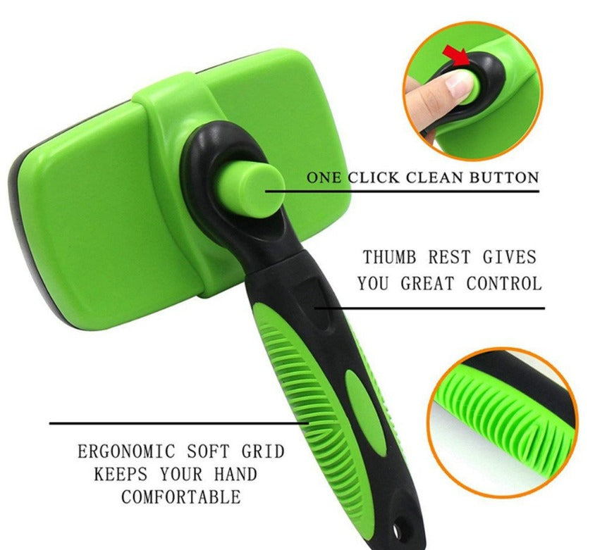 Self-Cleaning Pet Slicker Brush