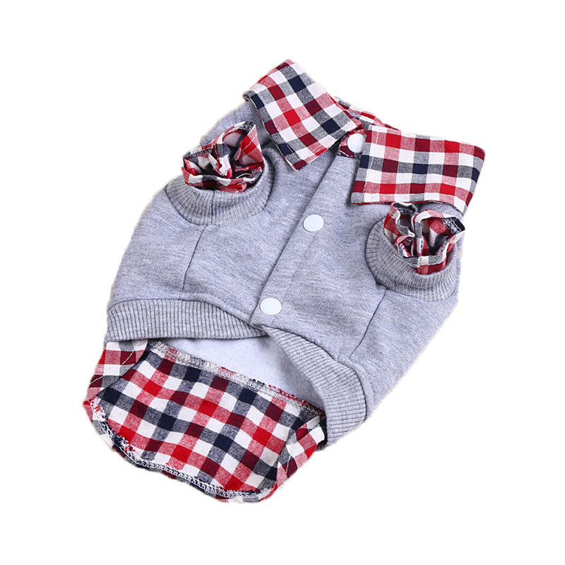 Gentleman Pet Outfit Set - Cotton Hoodie and Dress