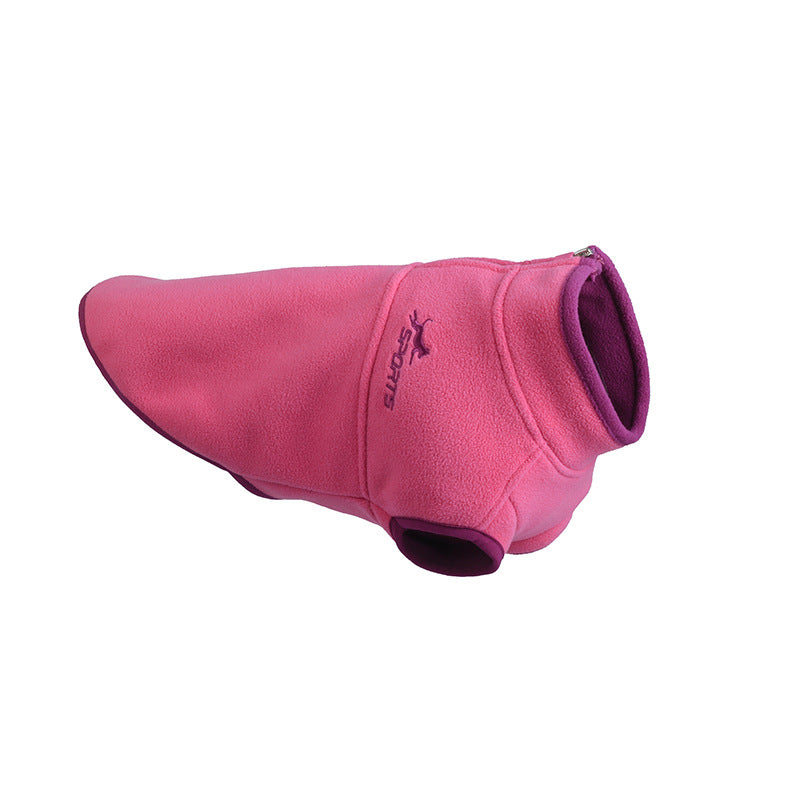 Thick Polar Fleece Pet Sweater in Pure Color