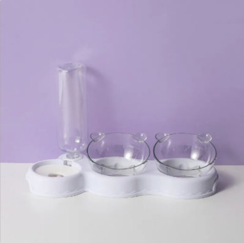 Automatic Cat Bowl with Water Dispenser