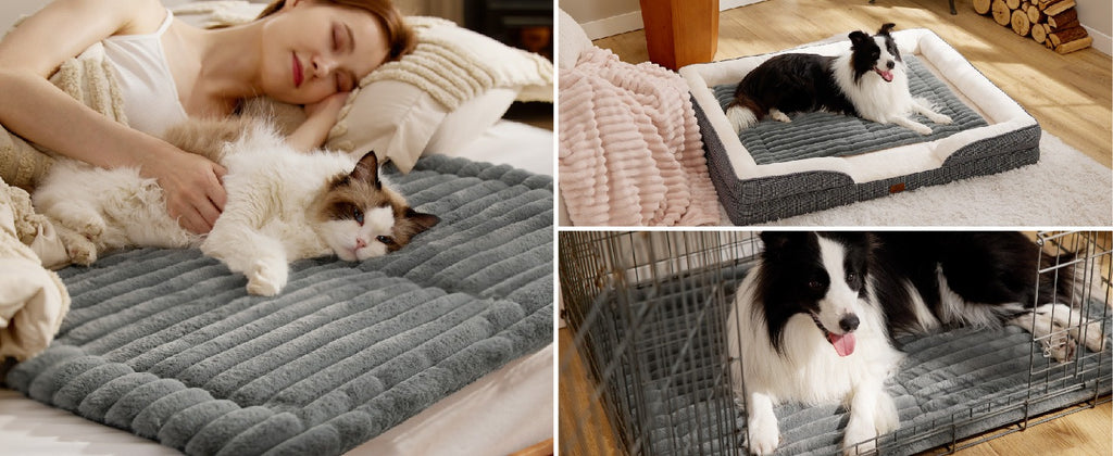 Plush Rabbit Fur Pet Bed Mat
