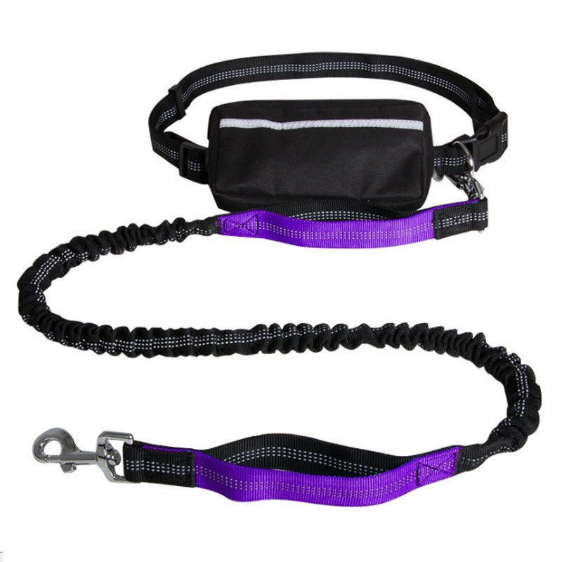 Hands-Free Reflective Nylon Retractable Dog Leash