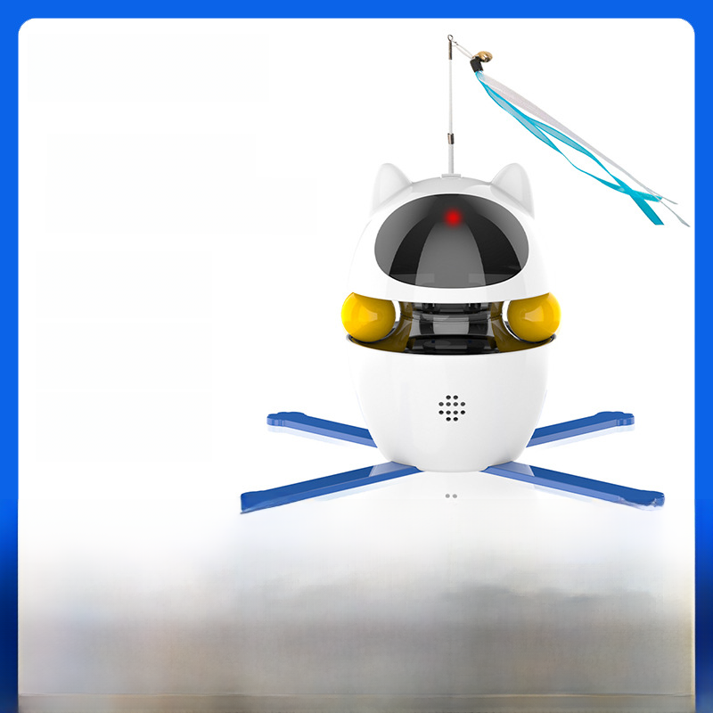Smart Electric Cat Toy with Laser and Rotating Base