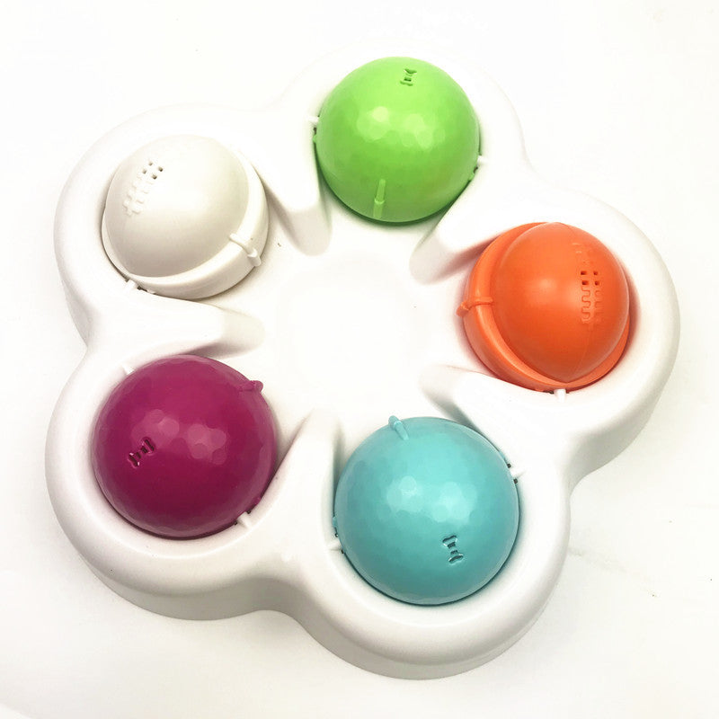 Cute Cat Slow Feeder Bowl with Five Compartments
