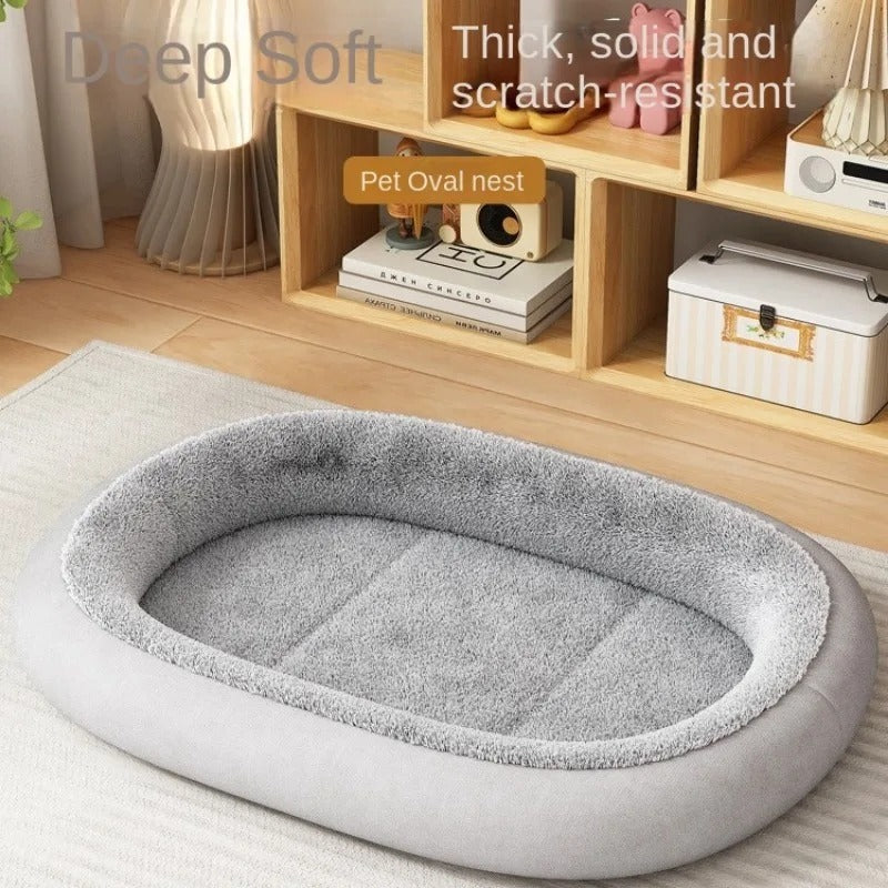 Winter Plush Pet Kennel Bed