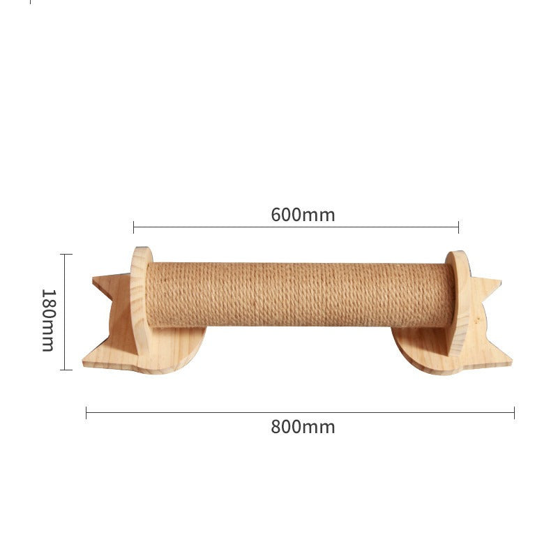Wall-Mounted Solid Wood Cat Shelves & Perches