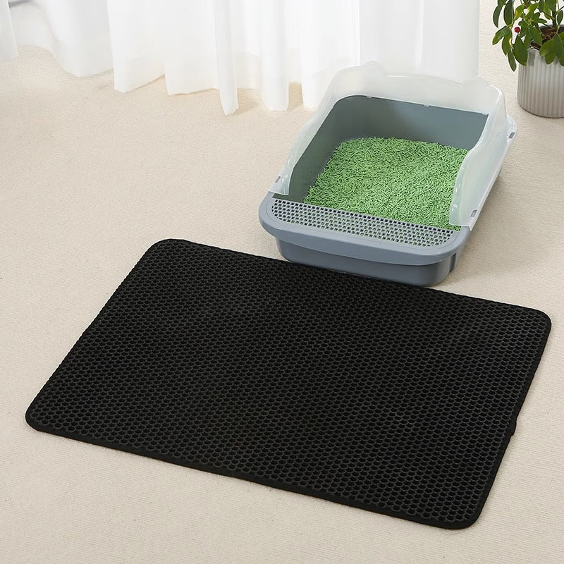 EVA Double-Layer Anti-Splash Cat Litter Mat