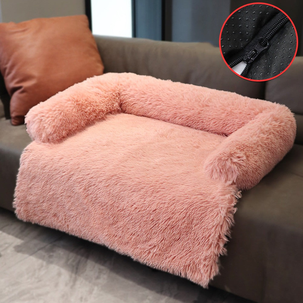 Removable Plush Pet Bed Mat