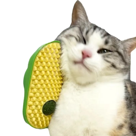 Wall-Mounted Catnip Ball & Groomer