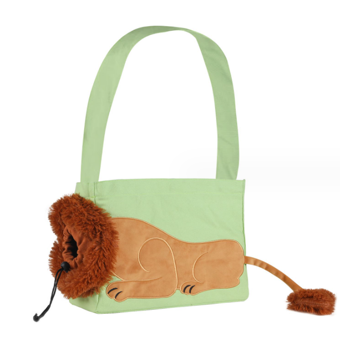 Lion Head Cat Pet Backpack for Camping & Outdoors