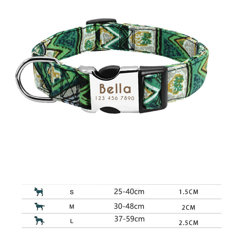 Custom Engraved Dog Collar for Small to Large Breeds