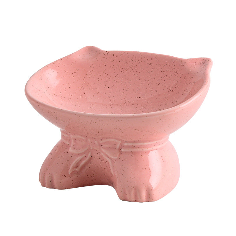 Ceramic Pet Bowl for Dogs and Cats with Anti-Spill Design
