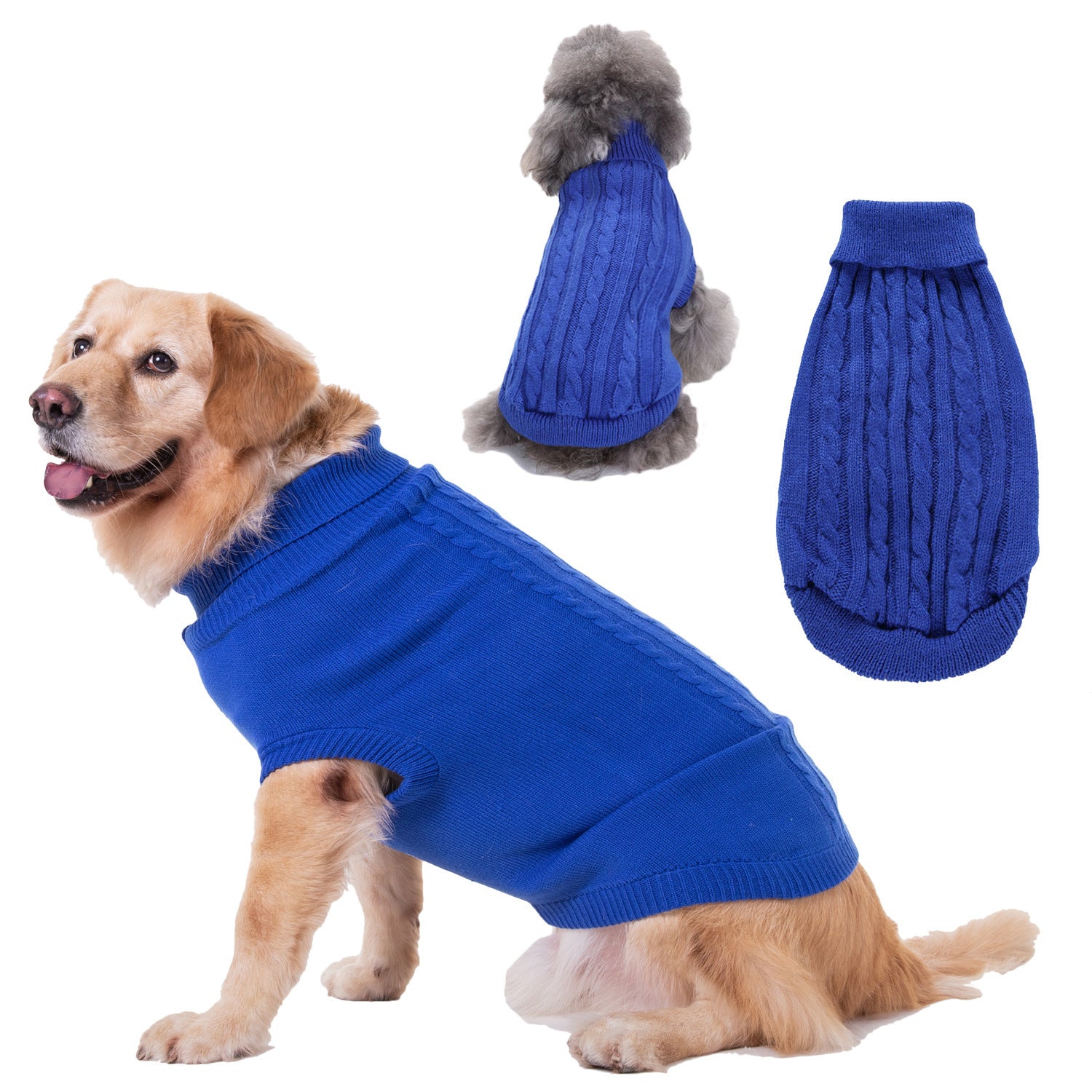 Solid Color Puppy Dog Sweater for Bichon and Teddy