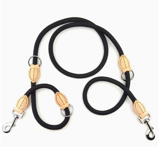 Multifunctional Leather Dog Leash