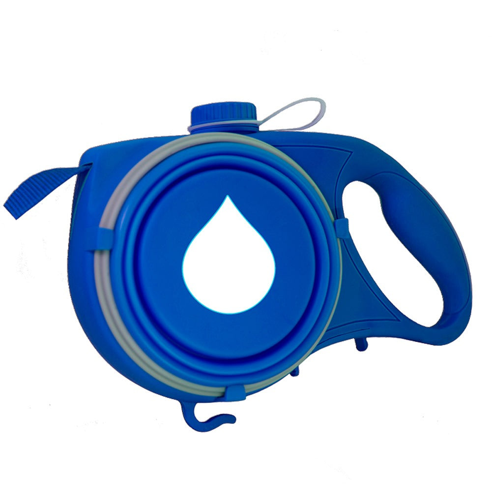 Retractable Dog Leash with Water Bottle