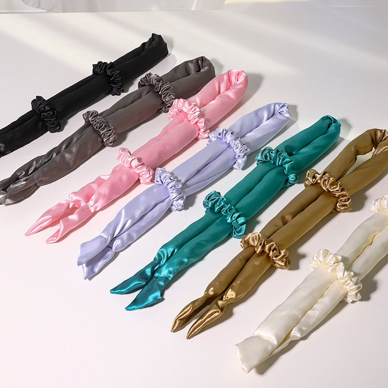 Heatless Big Wave Curling Rod Headband and Scrunchies