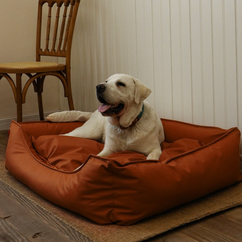 Faux Leather Pet Bed