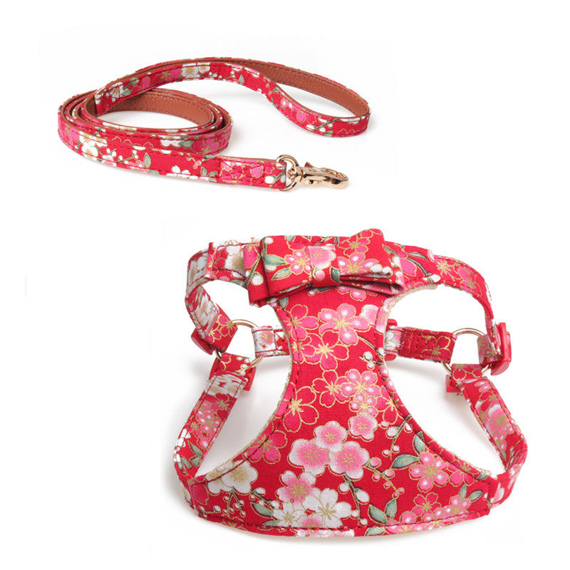 Japanese Cat Traction Rope with Chest Strap