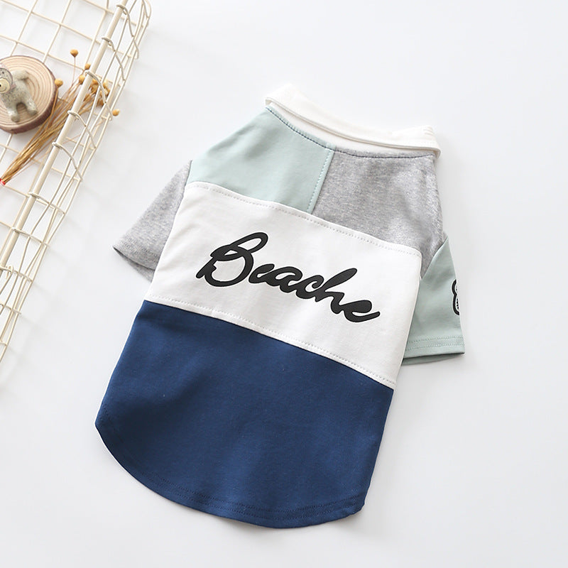 Spring New Dog Polo Shirt for Fashionable Pets