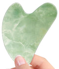 Stainless Steel Gua Sha Stainless Steel Guasha Metal Gua Sha Facial Tools Massage Guasha Tool for Face Gua Sha Tool Gua Sha Stone Massager Gua-sha Face Sculpting Tool Body (Jade gua sha Green)