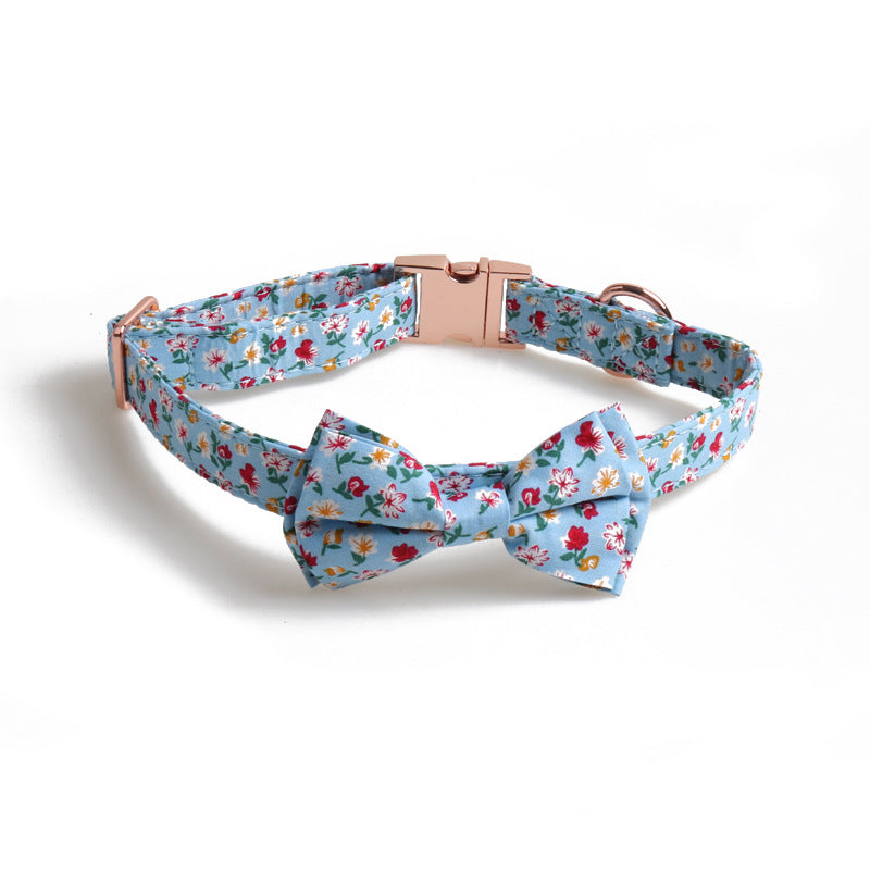 Metal Bow Pet Collar - Stylish and Durable Design