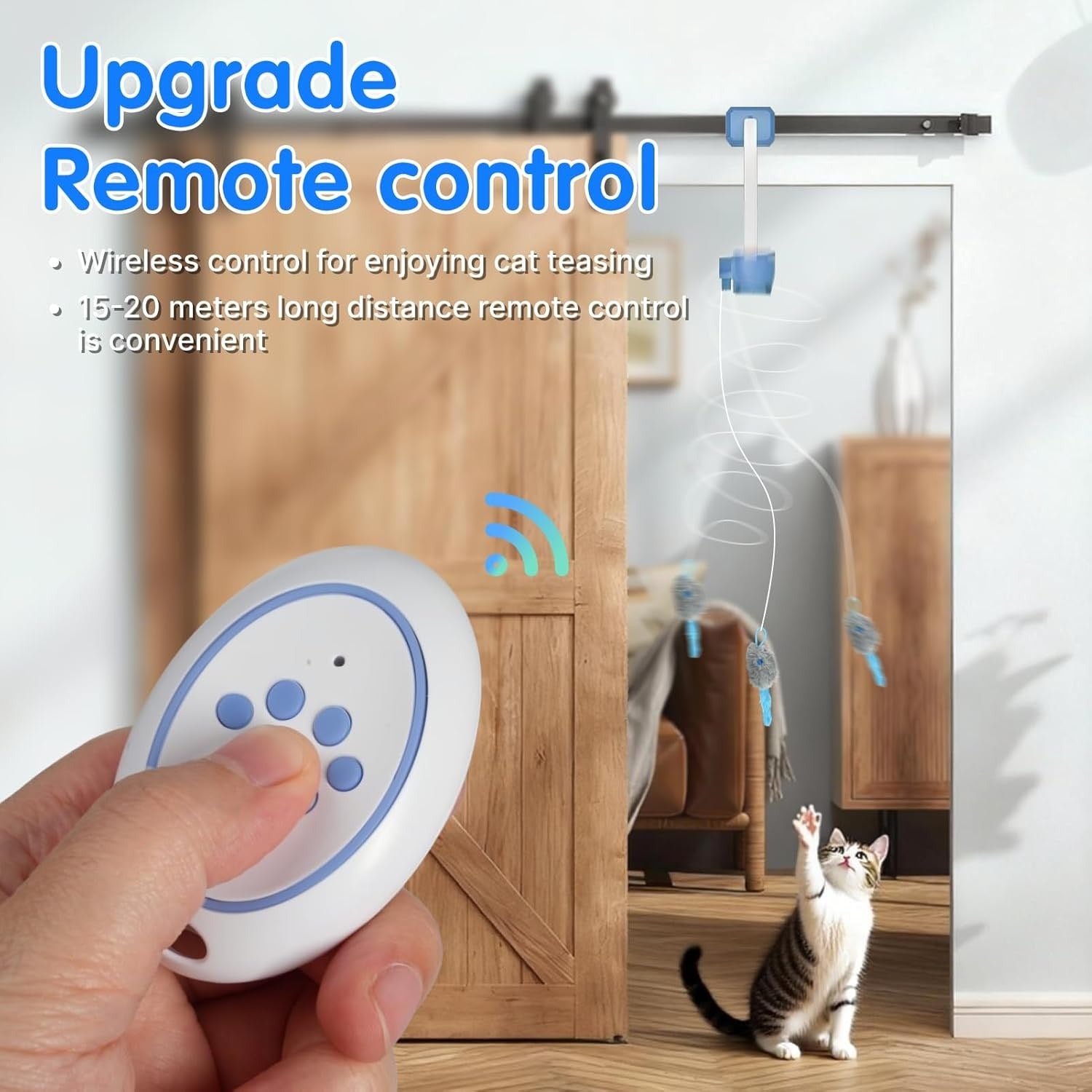 Rechargeable Electric Remote Cat Teaser Toy