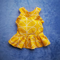 Cartoon Print Cotton Dress for Pets in Spring