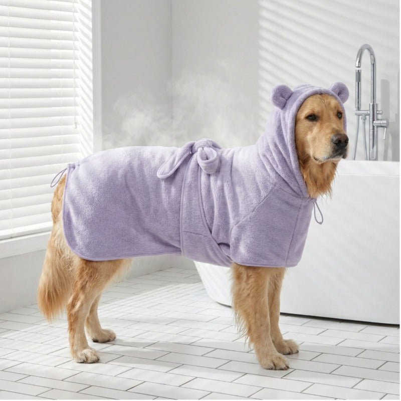 Four-season Thick Absorbent Pet Bathrobe