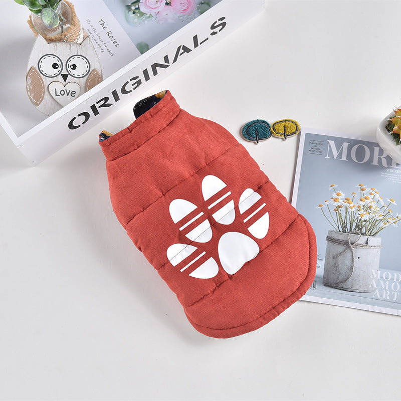 Reversible French Bulldog Down Jacket for Pets